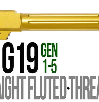 Fits Glock 19 9mm Match Thick Spiral Fluted Barrel Threaded in Dark Earth - Conway Hunting Supply | Firearms, Ammo & Gear