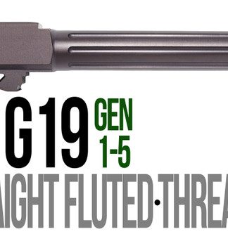 Fits Glock 19 9mm Match 5 Sided Flat Fluted Barrel Threaded in Plum - Conway Hunting Supply | Firearms, Ammo & Gear