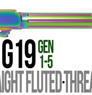 Fits Glock 19 9mm Match 5 Sided Flat Fluted Threaded Barrel in Radio Active - Conway Hunting Supply | Firearms, Ammo & Gear