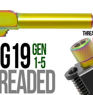 Fits Glock 19 New  9mm Match Grade Barrel threaded in Dark Earth - Conway Hunting Supply | Firearms, Ammo & Gear