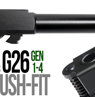 Fits Glock 19 9mm Match Thick Spiral Fluted Barrel Threaded in Python - Conway Hunting Supply | Firearms, Ammo & Gear