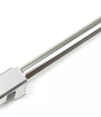 Fits Glock 19 9mm Match 5 Sided Flat Fluted Barrel in Naked Stainless Steel - Conway Hunting Supply | Firearms, Ammo & Gear