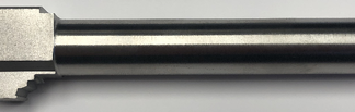 Fits Glock 17 9mm Match Thick Spiral Fluted Barrel Threaded in Naked Stainless Steel - Conway Hunting Supply | Firearms, Ammo & Gear