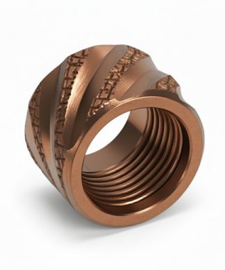 Thread Protector 1/2 x 28 (9mm & .357SIG Barrel) Knurled Thick Spiral in Radio Active Green - Conway Hunting Supply | Firearms, Ammo & Gear