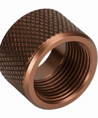 Thread Protector 1/2 x 28 (9mm & .357SIG Barrel) Knurled in Radio Active Green - Conway Hunting Supply | Firearms, Ammo & Gear