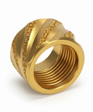 Thread Protector 1/2 x 28 (9mm & .357SIG Barrel) Knurled Thick Spiral in Copper - Conway Hunting Supply | Firearms, Ammo & Gear
