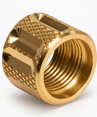 Thread Protector 1/2 x 28 (9mm & .357SIG Barrel) Knurled Straight Fluted in Copper - Conway Hunting Supply | Firearms, Ammo & Gear