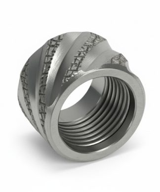 Thread Protector 1/2 x 28 (9mm & .357SIG Barrel) Knurled Thick Spiral in Black - Conway Hunting Supply | Firearms, Ammo & Gear