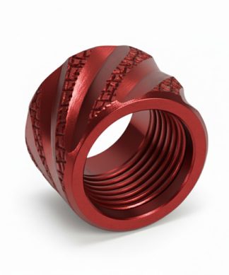 Thread Protector 1/2 x 28 (9mm & .357SIG Barrel) Knurled Straight Fluted in Naked - Conway Hunting Supply | Firearms, Ammo & Gear