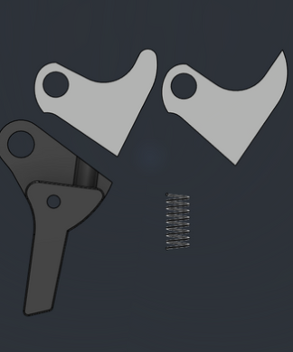 FRTv2 Curved Face Trigger Kit - 2 Stainless Steel Trips Fits Glock - Conway Hunting Supply | Firearms, Ammo & Gear