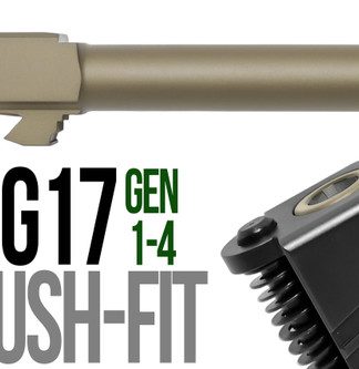 Fits Glock 19 9mm Flush Fit Barrel in Gold - Conway Hunting Supply | Firearms, Ammo & Gear