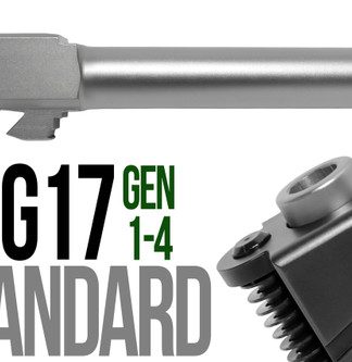 Fits Glock 17 New  9mm Match Grade Barrel threaded in Flat Gray - Conway Hunting Supply | Firearms, Ammo & Gear