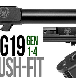 Coast Guard Logo Combat Armory barrel Fits Glock 19 New 9mm Match Grade Barrel threaded - Conway Hunting Supply | Firearms, Ammo & Gear