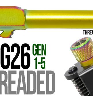 Fits Glock 19 9mm Match Thick Spiral Fluted Barrel Threaded 2 Tone - Conway Hunting Supply | Firearms, Ammo & Gear