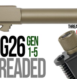 Fits Glock 26  9mm Match Threaded Barrel in Radio Active - Conway Hunting Supply | Firearms, Ammo & Gear