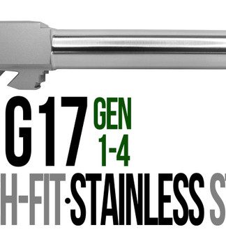 Fits Glock 26 9mm Flush Fit Barrel in Naked Stainless Steel - Conway Hunting Supply | Firearms, Ammo & Gear
