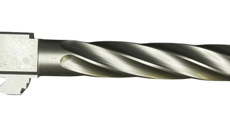 Fits Glock 17 9mm Match Thin Spiral Fluted Threaded Barrel  in Flat Gray - Conway Hunting Supply | Firearms, Ammo & Gear