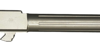 Fits Glock 17 9mm Match Thick Spiral Fluted Barrel in Flat Gray - Conway Hunting Supply | Firearms, Ammo & Gear